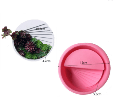 MOLDE DE SILICONA MACETA ESCALERA (M107)