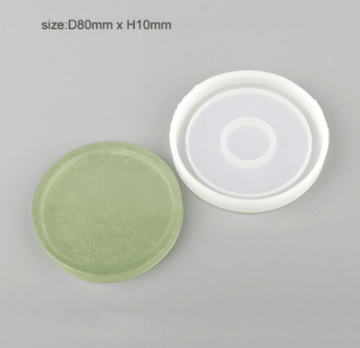 MOLDE DE SILICONA POSAVASO REDONDO CON BORDE (P101)1