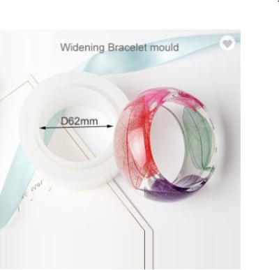 MOLDE DE SILICONA PULSERA ANCHA Ø62mm (P206)1