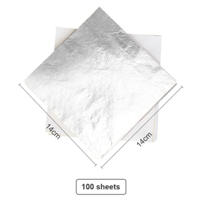 Pan de Plata - Pack 100 Láminas 14x14 cm