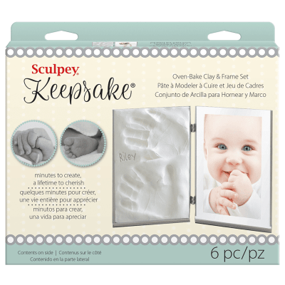 Sculpey Keepsake - Kit de Impresión para Bebés y Marco