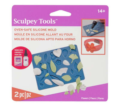 Sculpey - Molde de Silicona Horneable Flores1