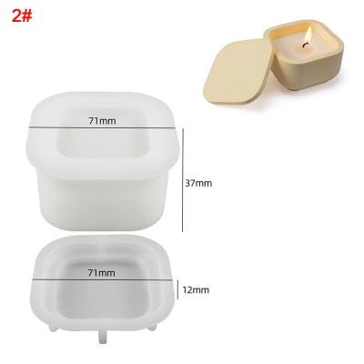 MOLDE DE SILICONA PORTAVELA CUADRADO CON TAPA (V230)2