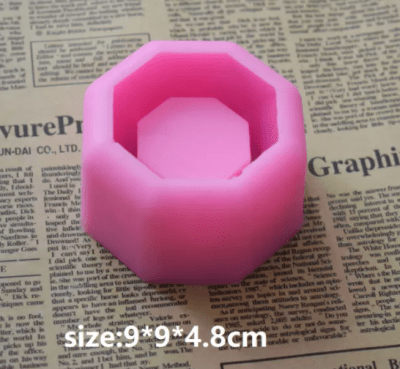 MOLDE DE SILICONA MACETA 8 LADOS #3 (M161)