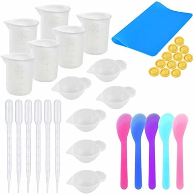 SET DE VASOS Y ARTICULOS DE SILICONA (S128)