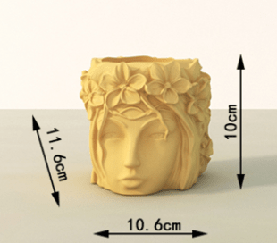 MOLDE DE SILICONA MACETA MARIA PAZ (M185)1