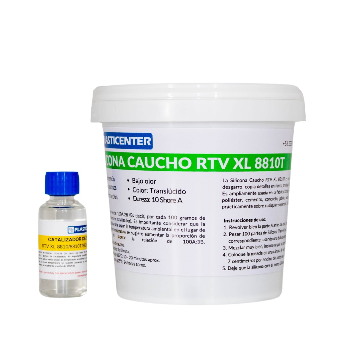 Silicona Caucho RTV XL 8810T (Translúcida) 0