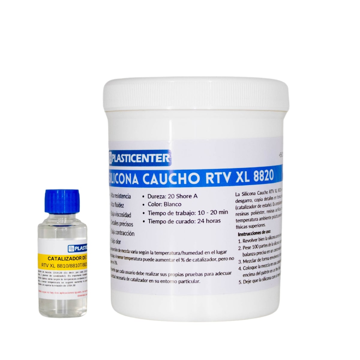 Silicona Caucho RTV XL 8820 (Blanca) 0
