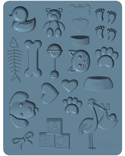 Sculpey - Molde de Silicona Horneable Mascota/Bebé2