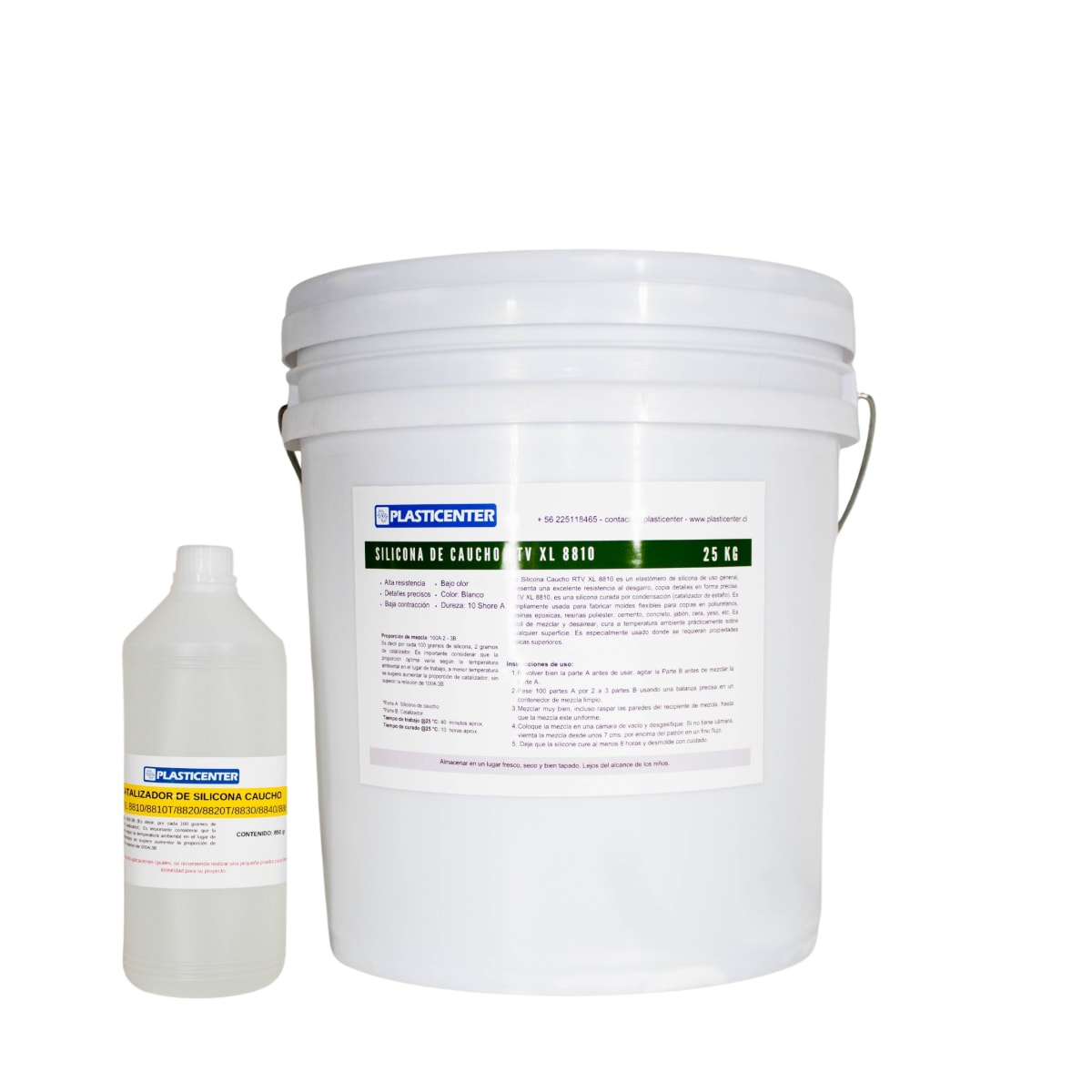 Silicona Caucho RTV XL 8810 (Blanca)3