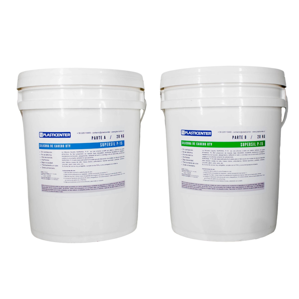 Silicona Caucho RTV SUPERSIL P15 (Translúcida)/FDA4