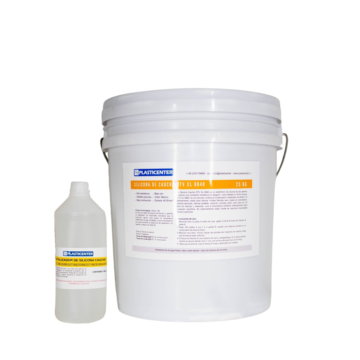 Silicona Caucho RTV XL 8840 (Blanca)3