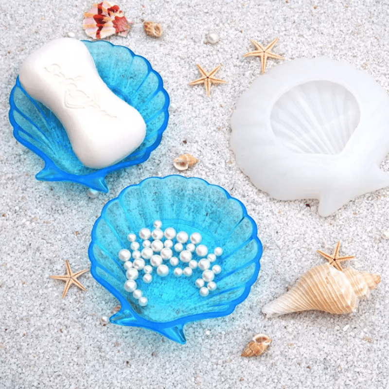 MOLDE DE SILICONA JOYERO CONCHA (J123) 1