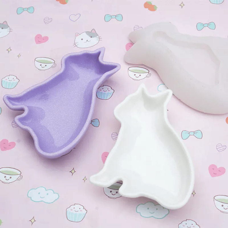 MOLDE DE SILICONA JOYERO GATO (J124) 1