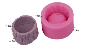 MOLDE DE SILICONA MACETA CORTEZA (M187)2