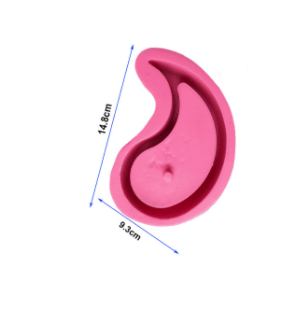 MOLDE DE SILICONA MACETA YIN YANG (M109)2