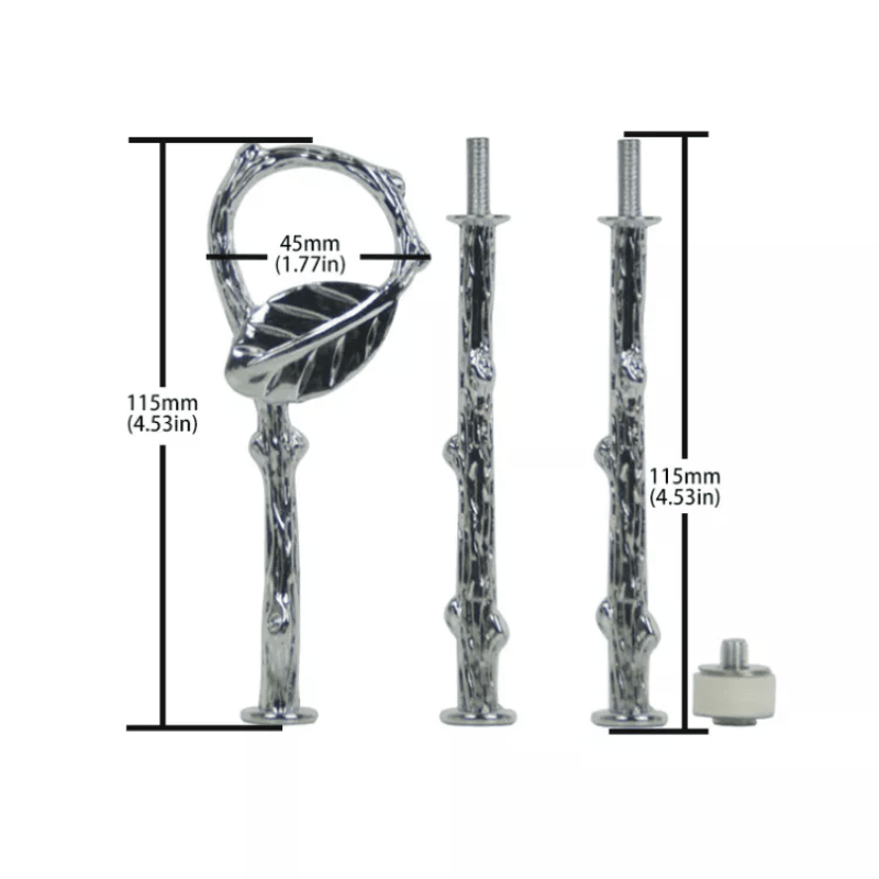 SOPORTE BANDEJA DISEÑO #2 SILVER (S147)2