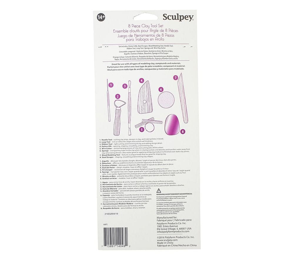 Sculpey Tools - Set de Herramientas de Escultura (8 piezas)2