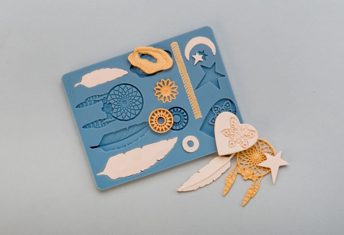 Sculpey - Molde de Silicona Horneable Figuras Boho Chic4