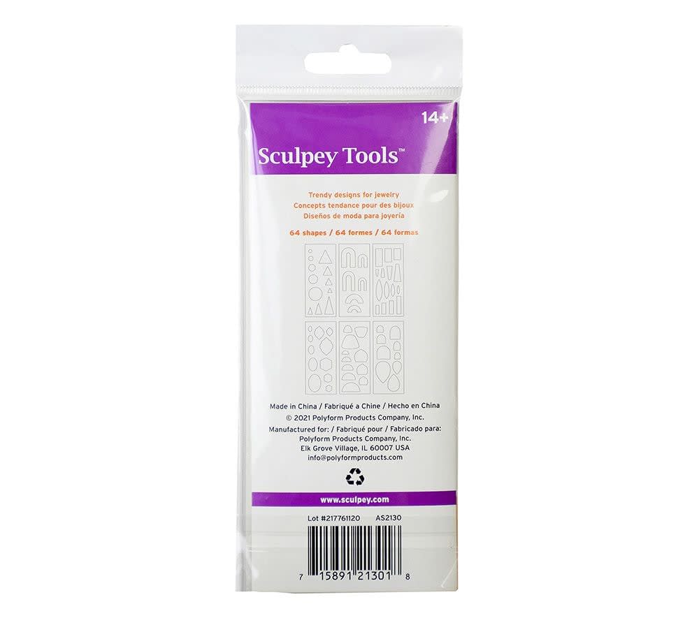 Sculpey Tools - Plantilla Joyas (64 formas)2
