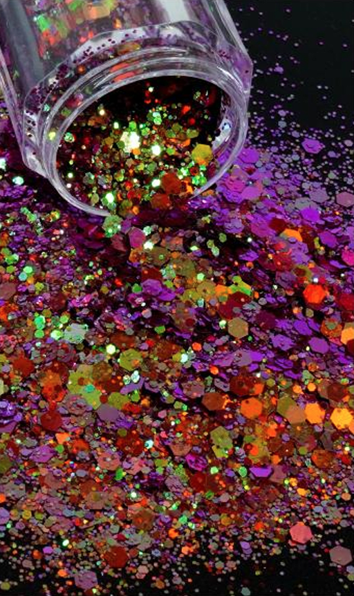 GLITTER MIX CAMALEON - MORADO #12