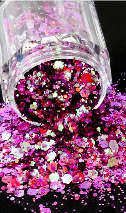 Glitter Mix Camaleón - Rosado #12