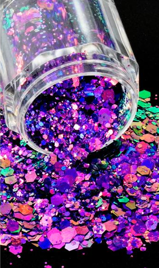 GLITTER MIX CAMALEON - ROSADO #22