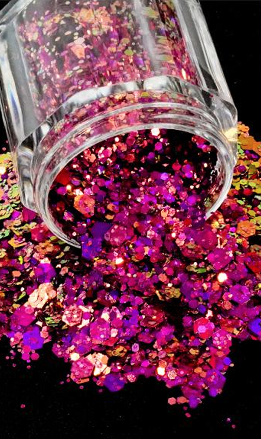 GLITTER MIX CAMALEON - ROSADO #32