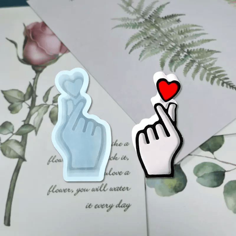 MOLDE DE SILICONA CORAZÓN COREANO (K199)2