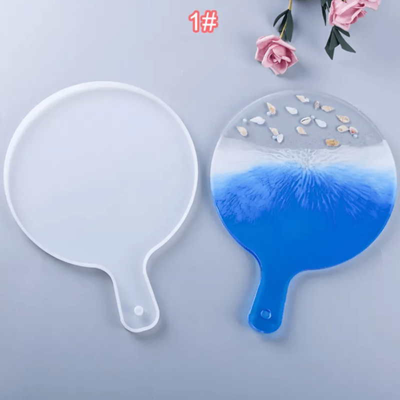 MOLDE DE SILICONA TABLA REDONDA CON MANGO (B120) 1
