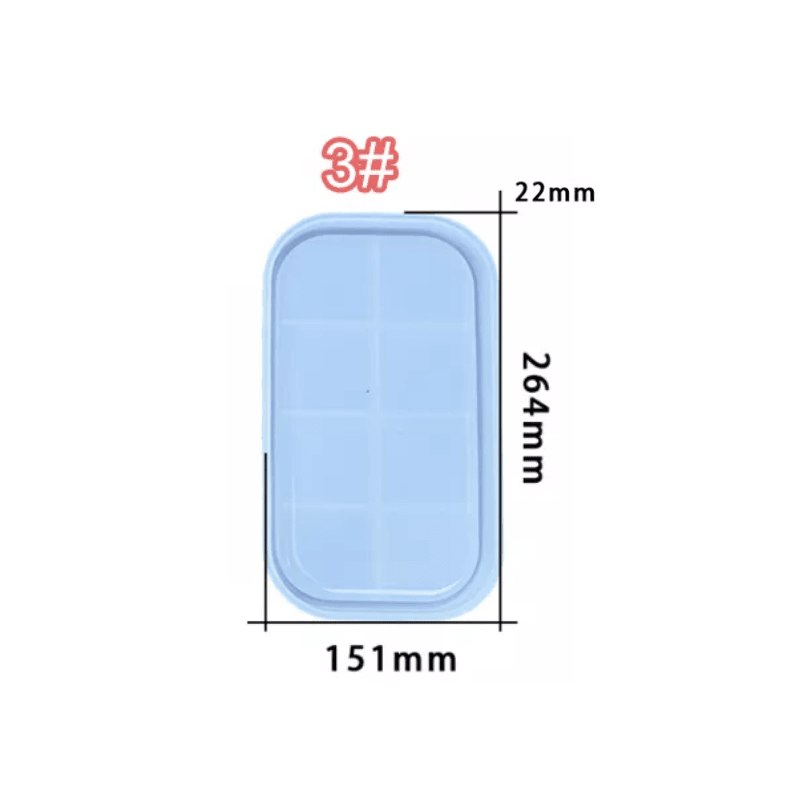 MOLDE DE SILICONA BANDEJA RECTANGULAR 26X15 CM (B118)1