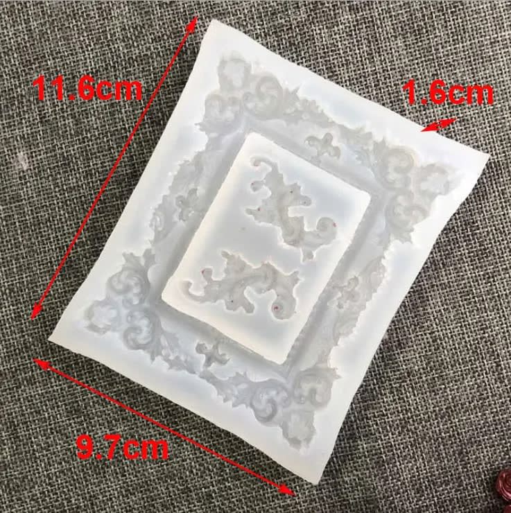 MOLDE DE SILICONA MARCO DE FOTO ESTILO RETRO (M250)2