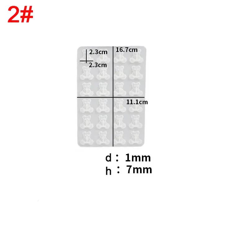 MOLDE DE SILICONA FIGURA OSO 24 PIEZAS (F239) 1