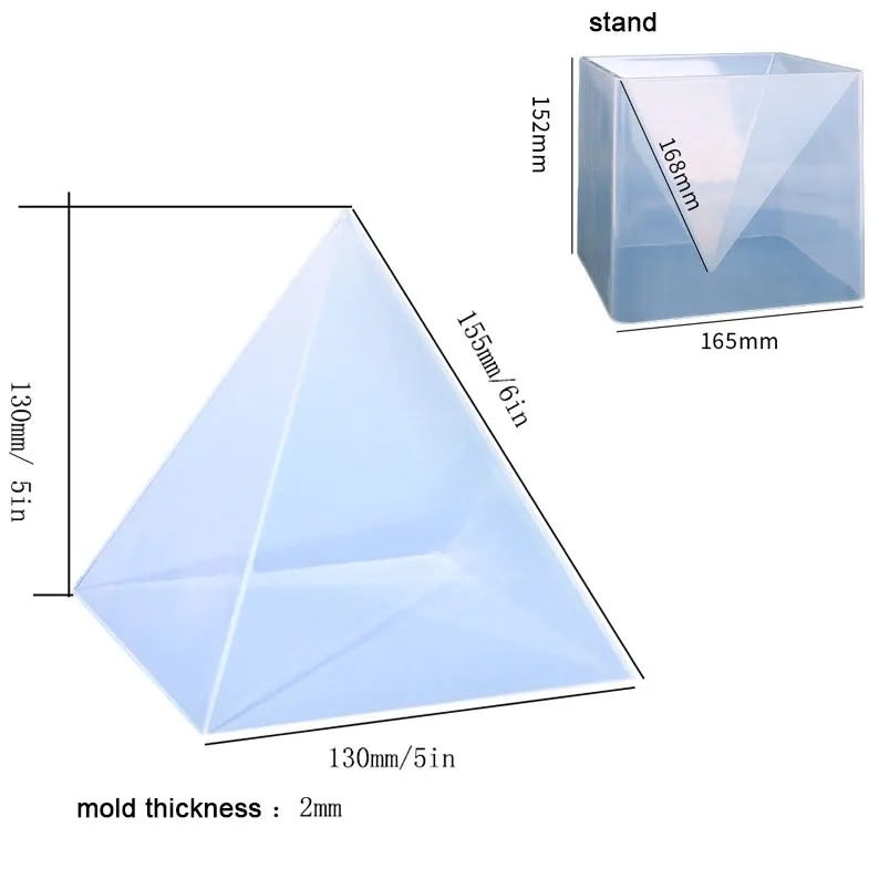MOLDE DE SILICONA PIRAMIDE (P175)6