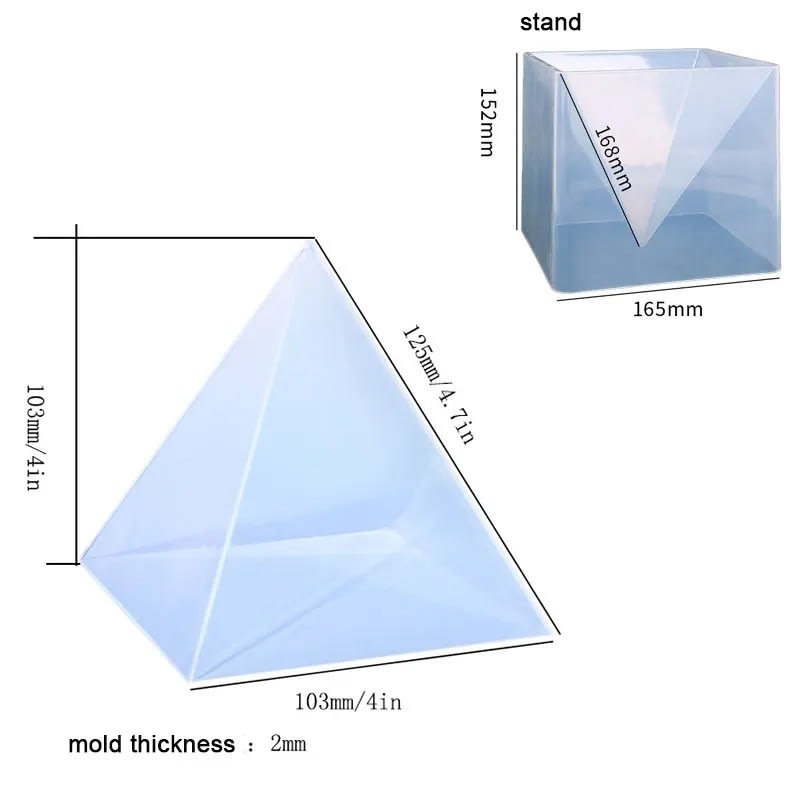 MOLDE DE SILICONA PIRAMIDE (P175)5