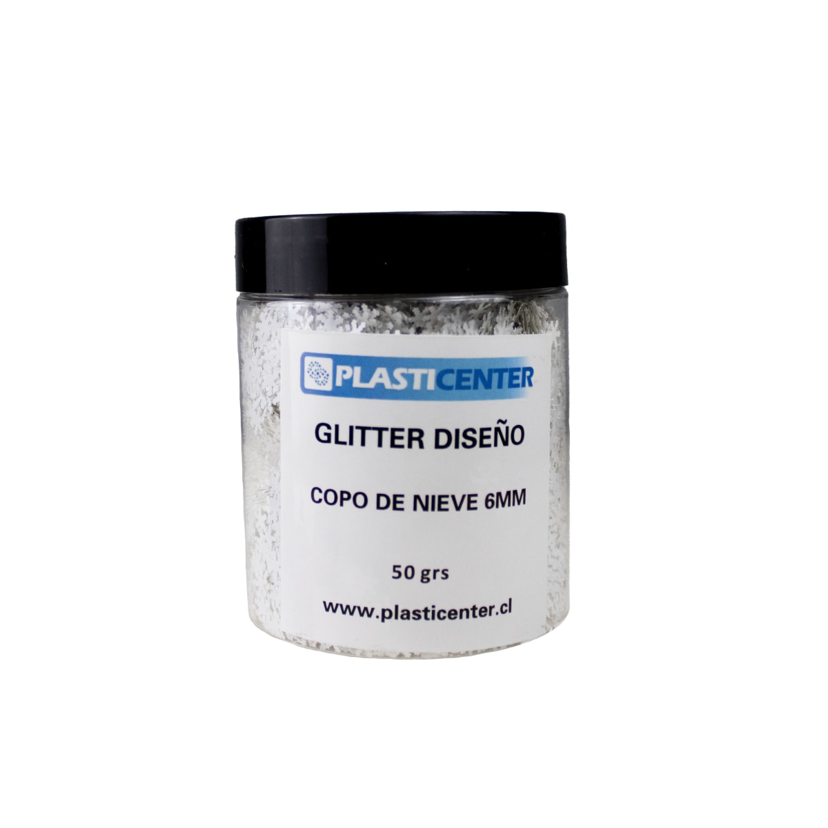 GLITTER DISEÑO COPO DE NIEVE 6MM3