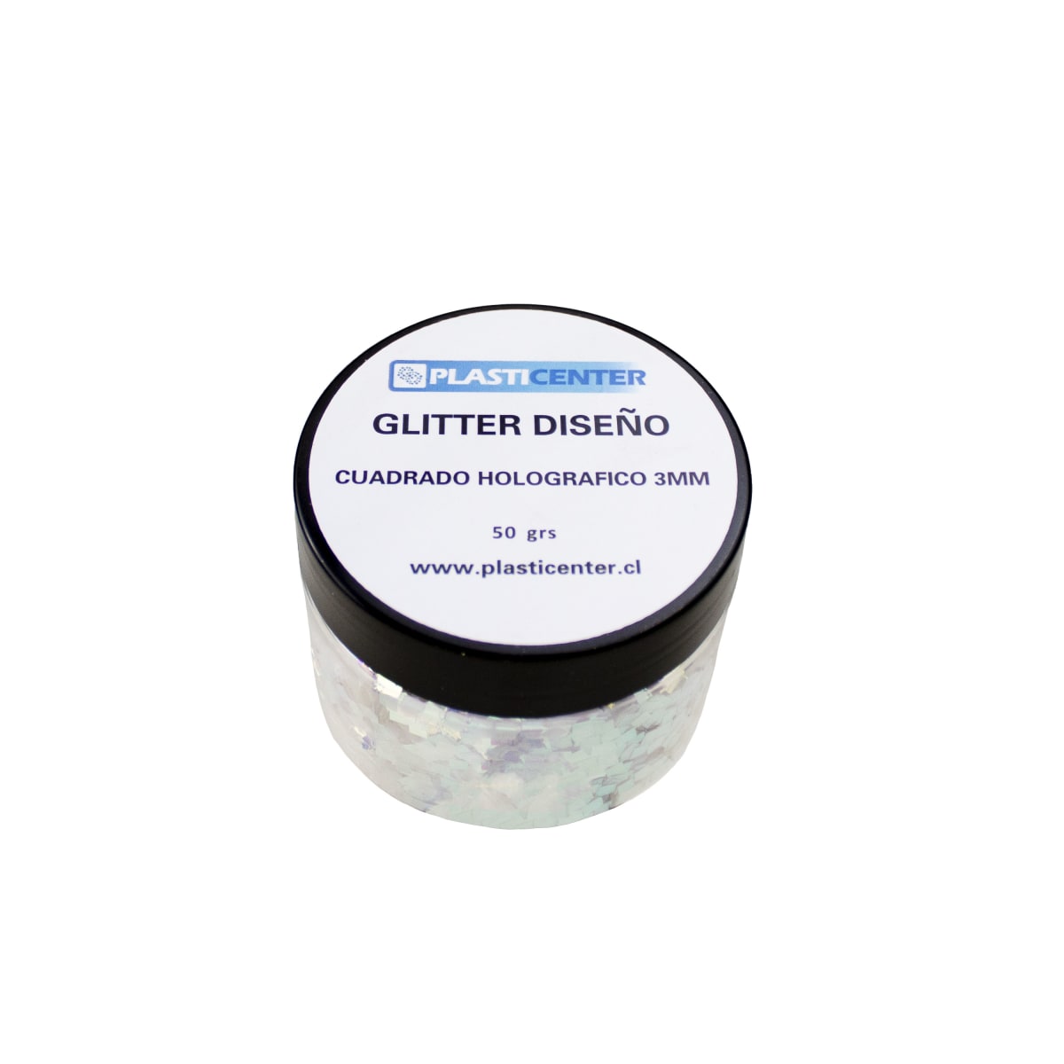 GLITTER DISEÑO CUADRADO HOLOGRAFICO 3 MM3