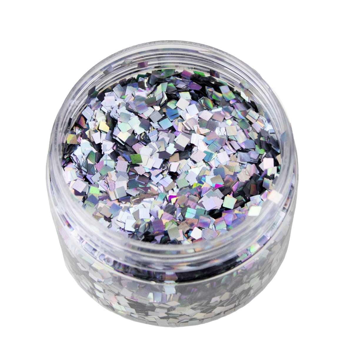 GLITTER DISEÑO CUADRADO PLATA 3 MM 0