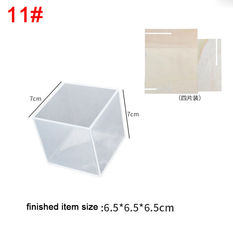 MOLDE DE SILICONA CUBO (C237)12