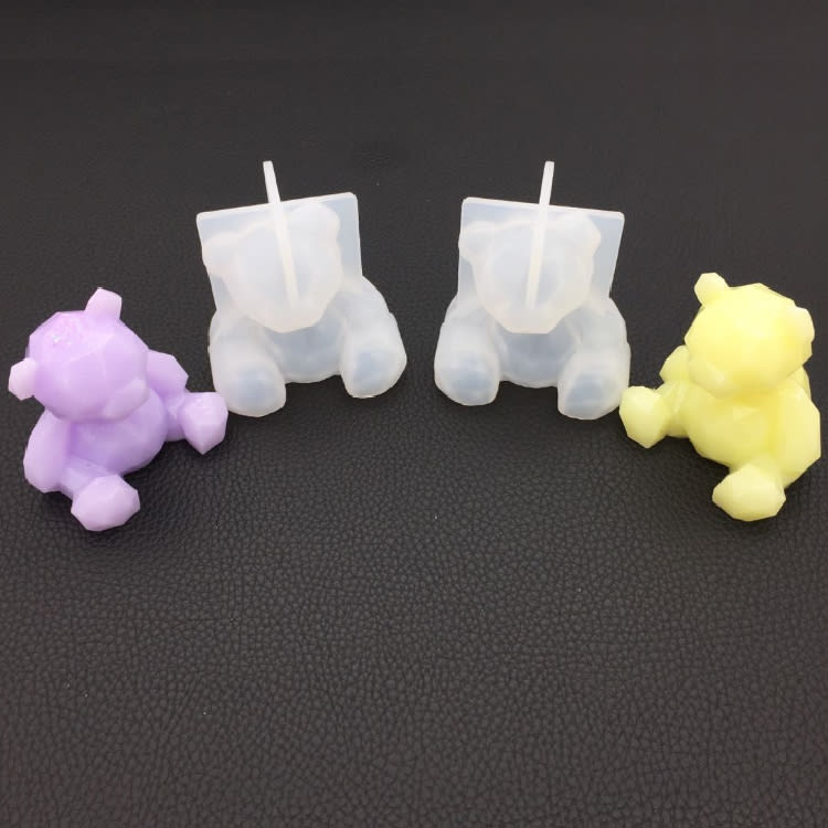 MOLDE DE SILICONA FIGURA OSO DISEÑO GEOMÉTRICO (F266)5