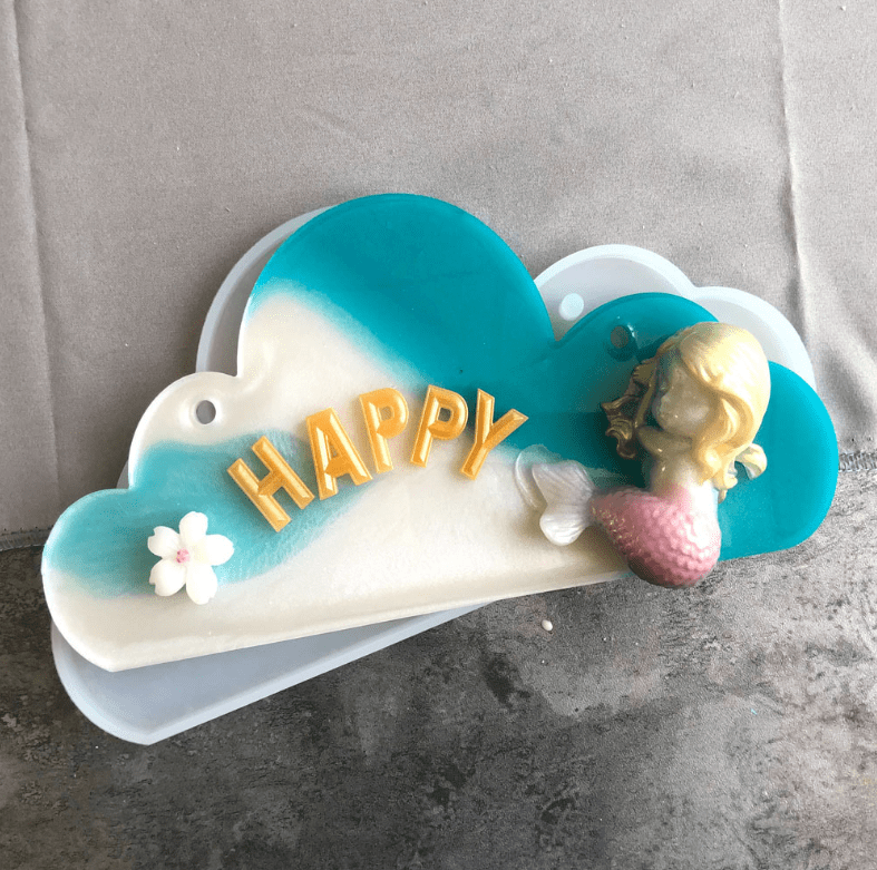 MOLDE DE SILICONA COLGANTE NUBE (C311)3