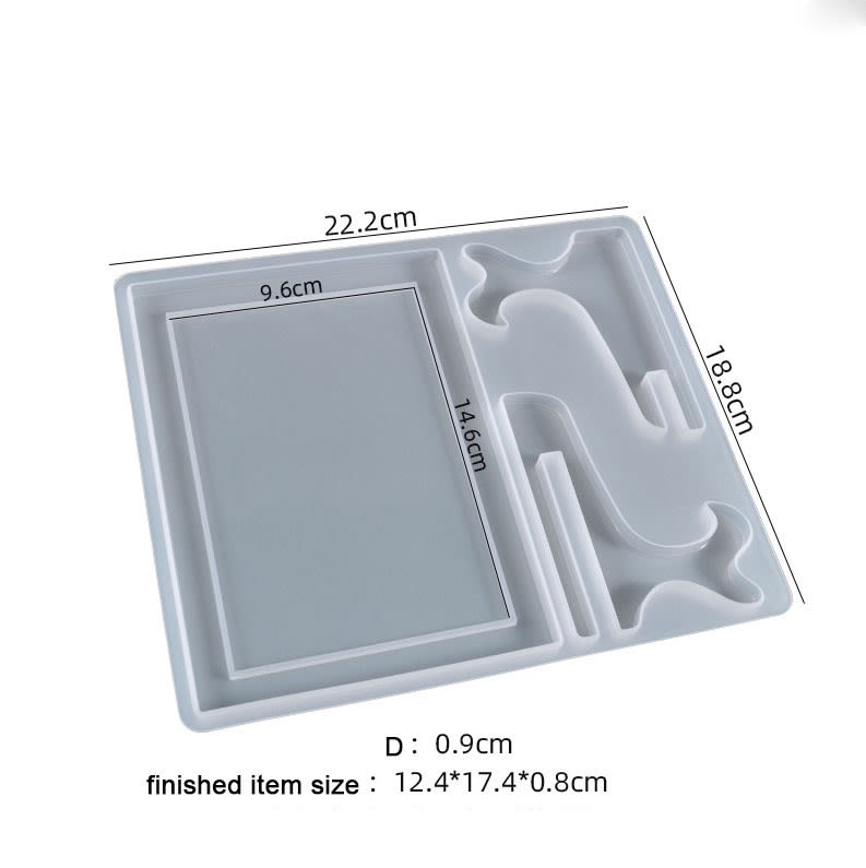 MOLDE DE SILICONA MARCO DE FOTO RECTANGULAR CON BASE (M315)2