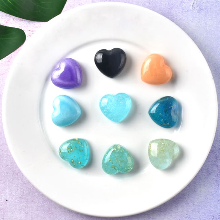 MOLDE DE SILICONA FORMA CORAZÓN 9 CAVIDADES (F265)4