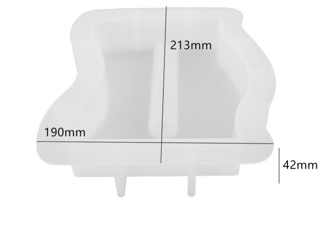 MOLDE DE SILICONA ONDAS MACIZO VERSIÓN FLORERO (M300) 0