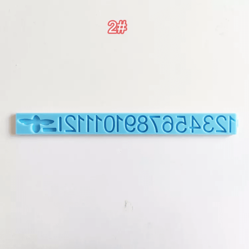 MOLDE DE SILICONA NÚMEROS ARÁBIGOS PARA RELOJ MURAL (R132) 1