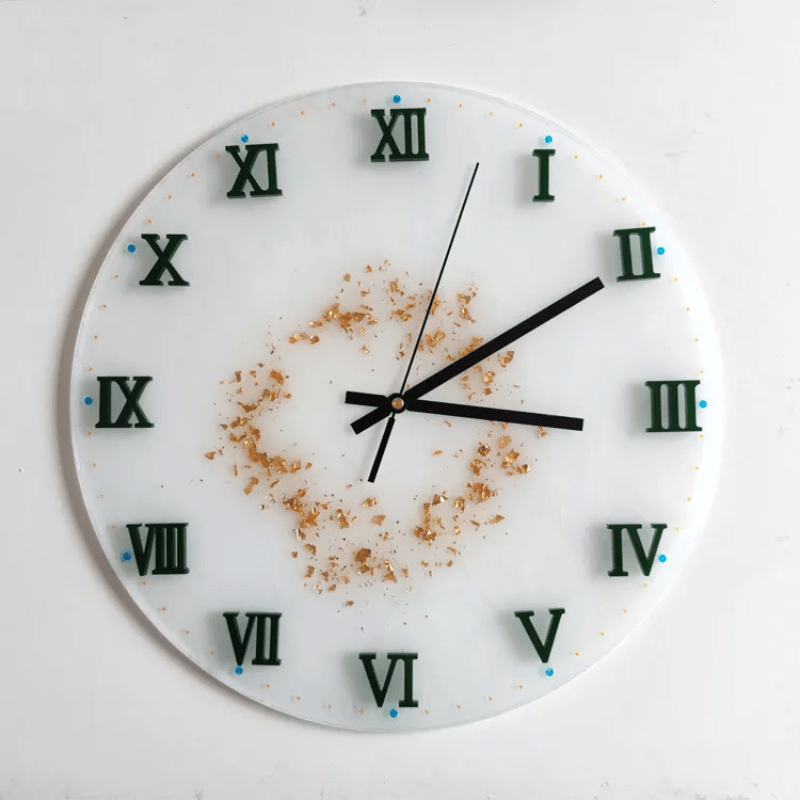 MOLDE DE SILICONA NÚMEROS ROMANOS PARA RELOJ MURAL (R133)1