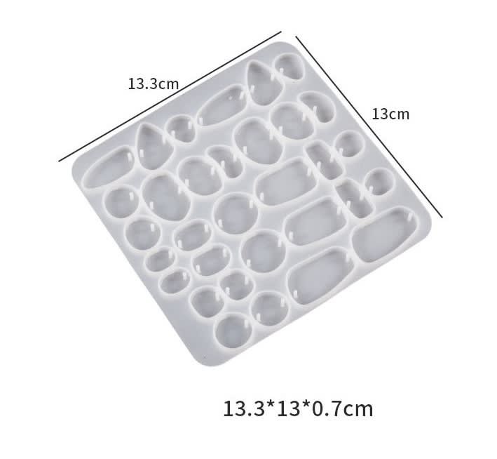 MOLDE DE SILICONA JOYERIA 16 PARES (J283) 0