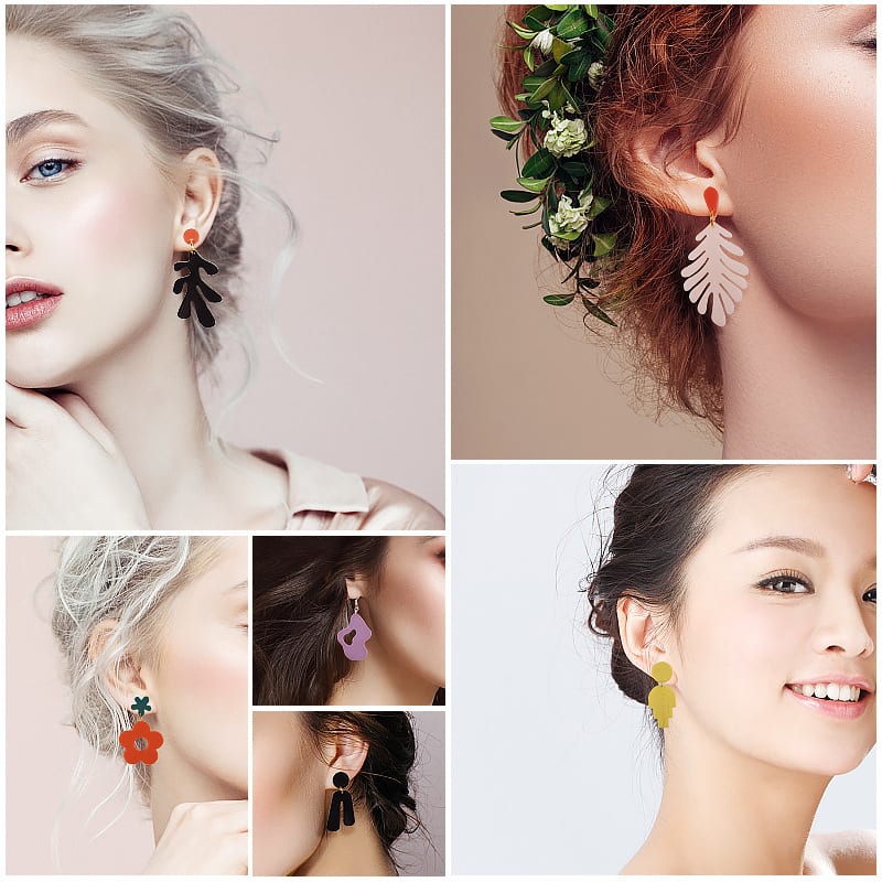 MOLDE DE SILICONA JOYERIA 5 PARES #2 (J294)2