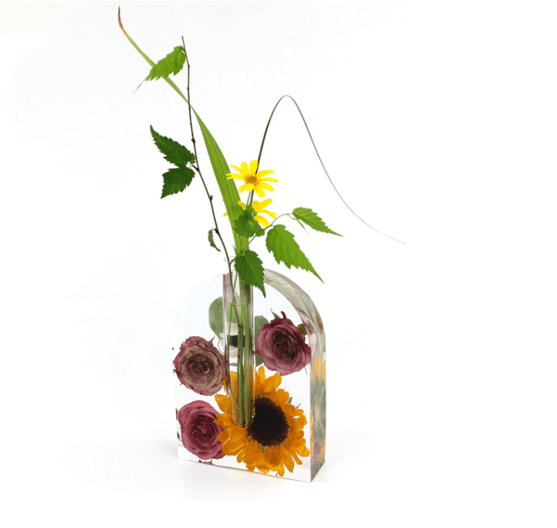 MOLDE DE SILICONA ARCO MACIZO VERSIÓN FLORERO (M301)2