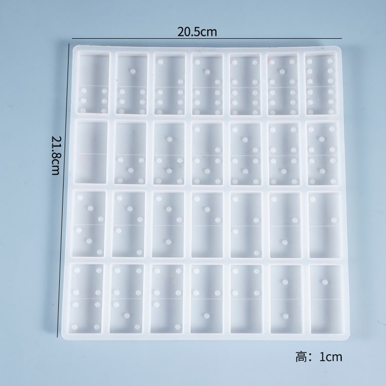 MOLDE DE SILICONA JUEGO DOMINO (D298)2